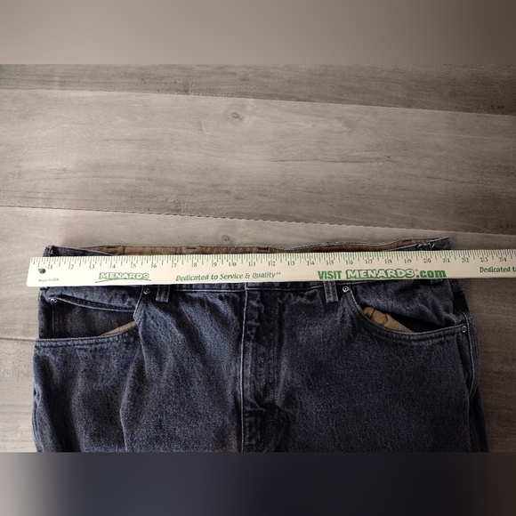 Duluth Trading faded black denim jeans 44x34 - Picture 3 of 12